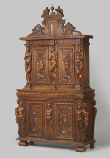 Cabinet with Mars and Bellona and date 1591