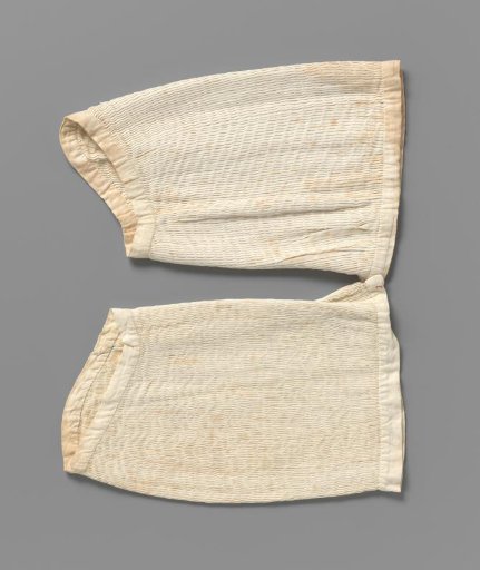 Children's Sleeve of White Pleated Linen