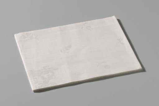 Napkin with the Van der Dussen family coat of arms