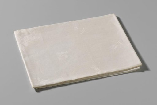 Napkin with the Van der Dussen family coat of arms