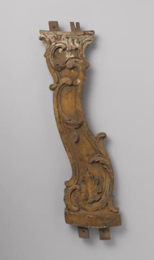 Baluster with carved C- and S-scrolls