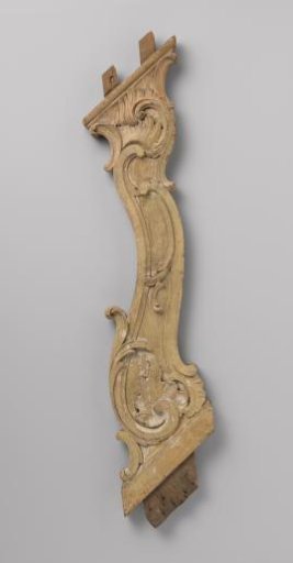 Baluster with punched C- and S-scrolls