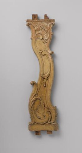 Baluster with carved C- and S-scrolls