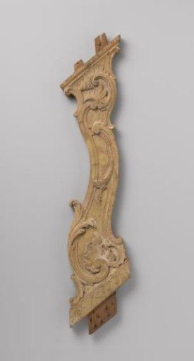 Baluster with carved C- and S-scrolls