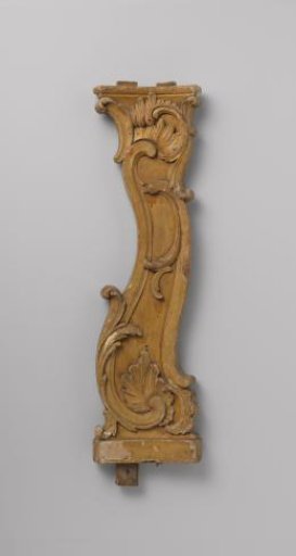 Baluster with carved C- and S-scrolls
