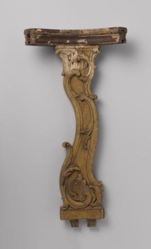 Baluster with carved C- and S-scrolls