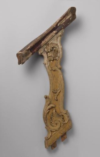 Baluster with carved C- and S-scrolls