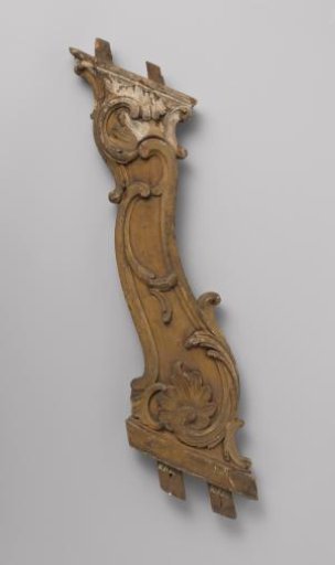 Baluster with carved C- and S-scrolls