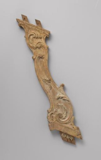 Baluster with carved C- and S-scrolls