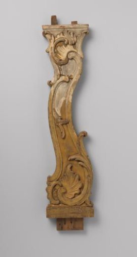 Baluster with punched C- and S-scrolls