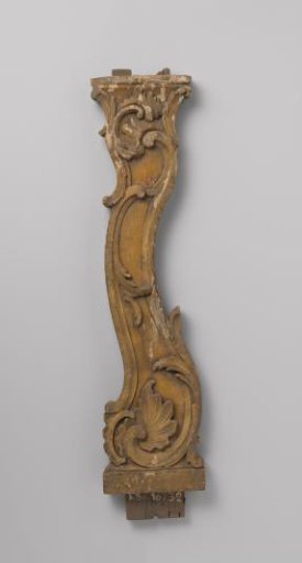 Baluster with punched C- and S-scrolls