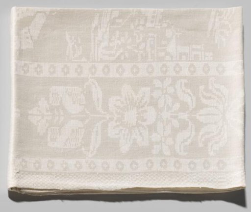 Napkin with a hunting scene