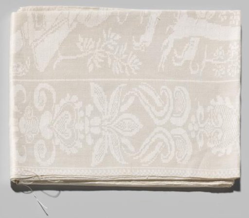 Napkin with a hunting scene