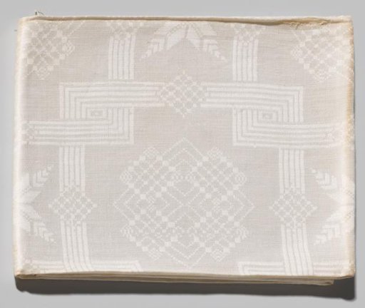 Tablecloth with iris and the year 1748