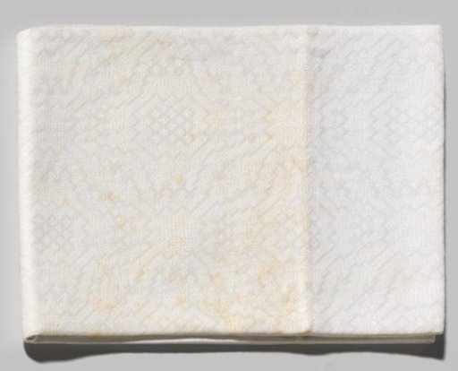 Napkin with a cross-stitch pattern