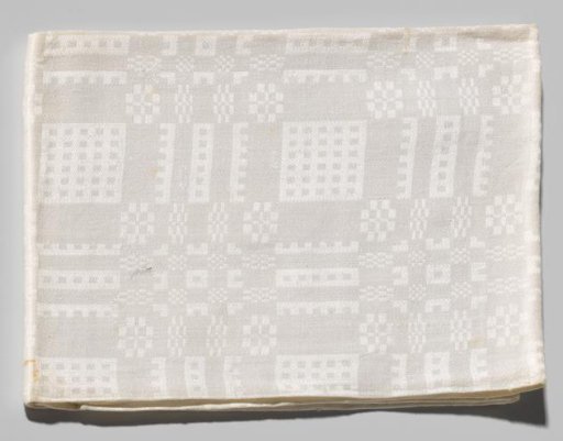 Serviet or napkin with a diaper pattern