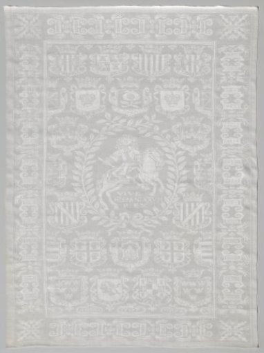 Napkin with London and William III, King of England