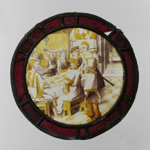 Pane with the Feast of Ahasuerus and Queen Vashti