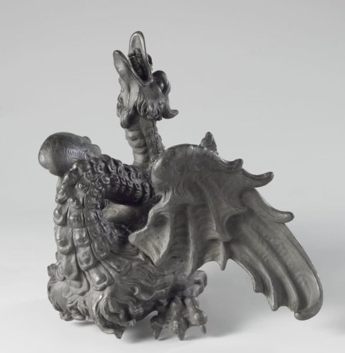 Gargoyle in the form of a dragon, part of a fountain