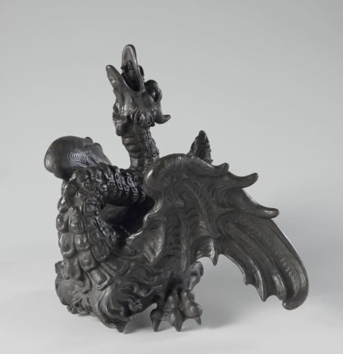 Gargoyle in the form of a dragon, part of a fountain