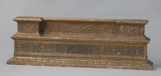 Altarpiece base with Mary and Child between Jerome and Nicholas of Myra