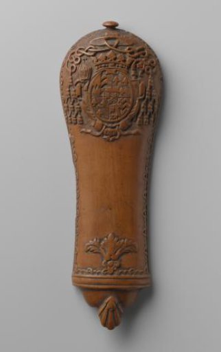 Palmwood File Decorated with Musical Instruments