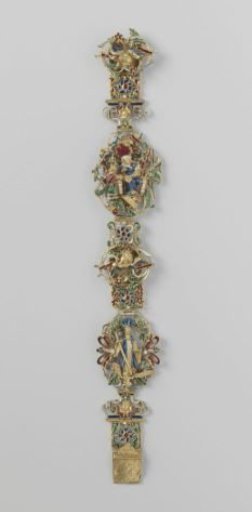Bracelet with religious scenes (Benedict of Nursia and The Teaching of Mary)