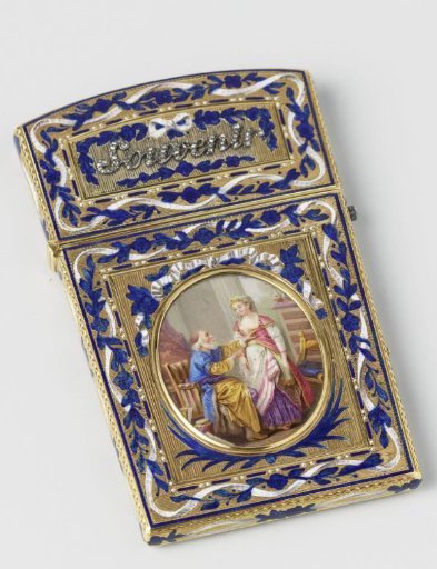 Etui for a Notebook of Gold and Enamel
