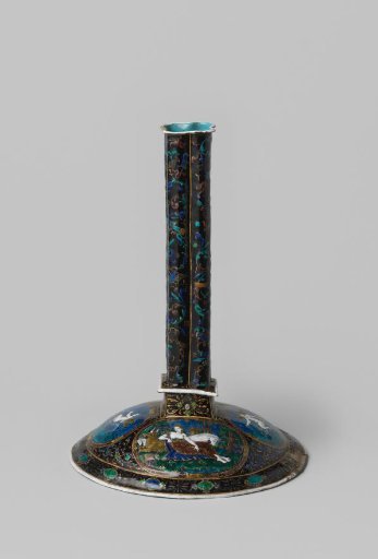Candlestick with mythological animal figures