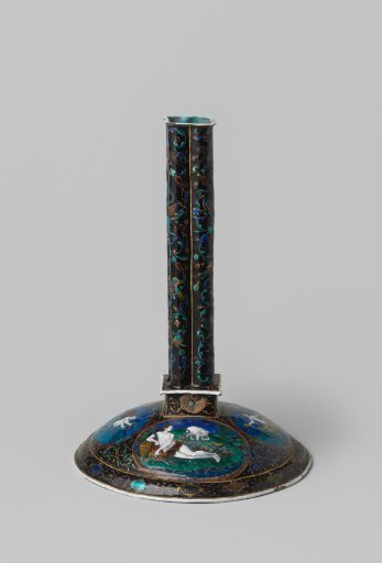 Candlestick with mythological animal figures