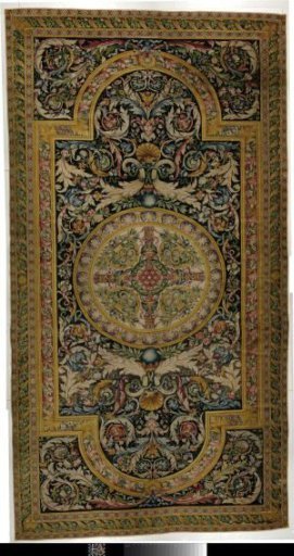 Savonnerie carpet with medallion
