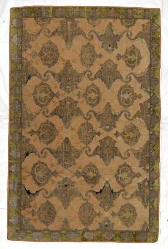Fragment of a silk carpet