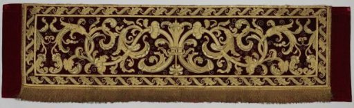 Lambrequin or Strip of Appliqué Embroidery