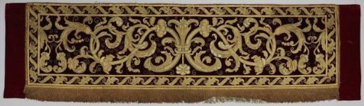 Lambrequin or Strip of Appliqué Embroidery