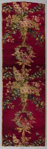 Wall hanging of lampas with turtledove pattern