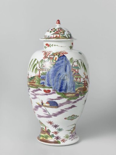 Lidded vase