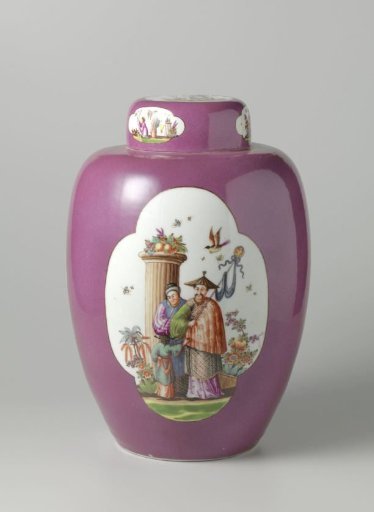 Lidded vase