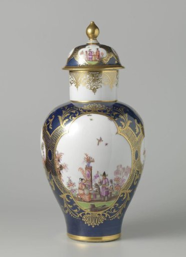 Lidded vase