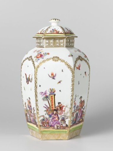 Lidded vase