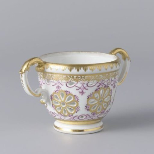 Cup stand, multicolored painted with chinoiserie
