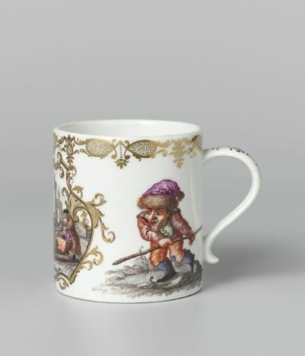 Set of mugs with the Twelve Months