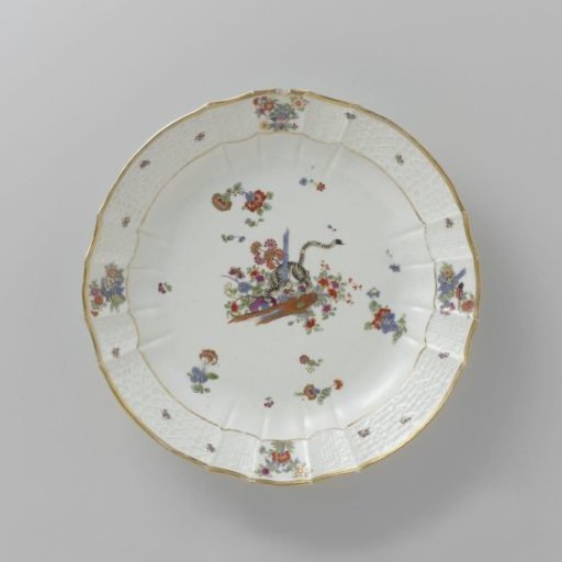 Dish, Polychrome Painted with a Kakiemon Decoration
