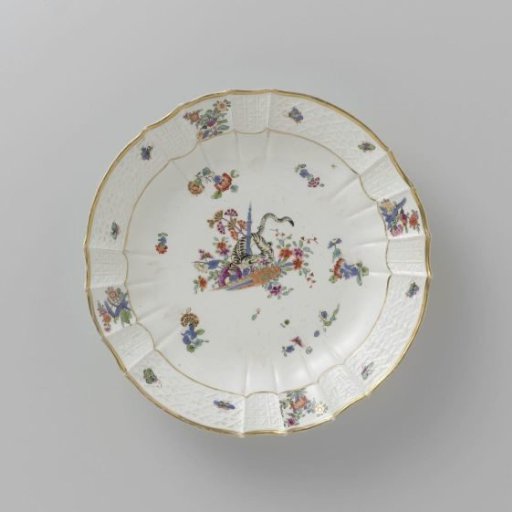 Dish, Polychrome Painted with a Kakiemon Decoration