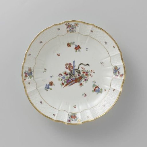 Dish, Polychrome Painted with a Kakiemon Decoration
