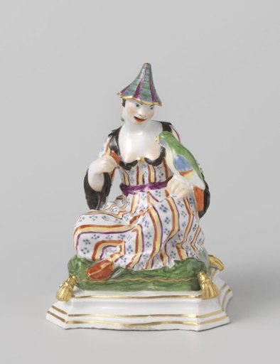 Pair of seated figures (pagodas)