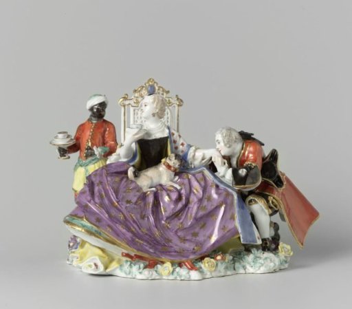 Lady with a cavalier, known as 'The Kiss'
