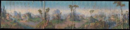 Fragment of a moving panorama
