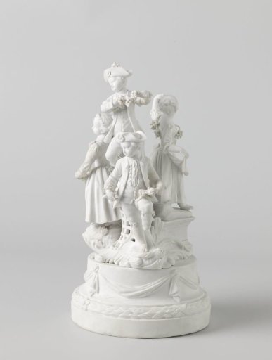 Boys and Girls with Grapes and Flowers