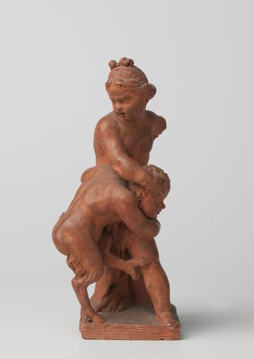 Nymph Chastising a Satyr