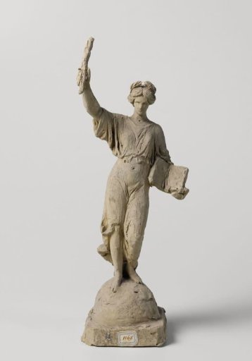 Allegorical Female Figure with Book and Palm Branch (?)